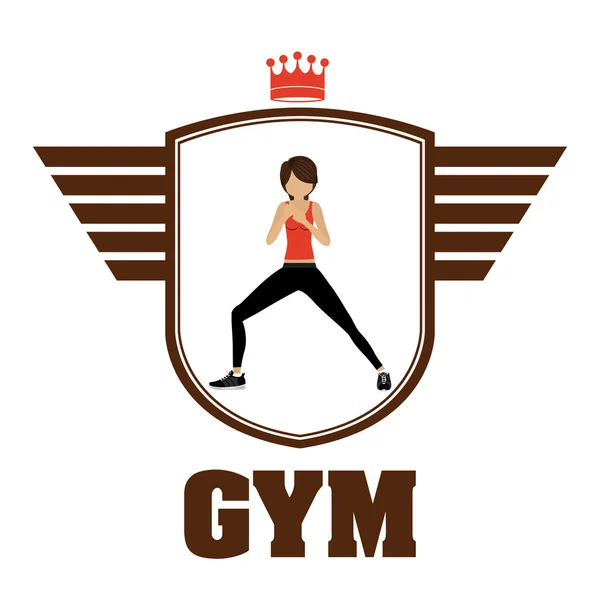 Gym ontwerp — Stockvector