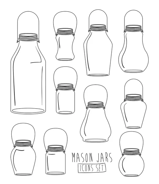 Mason jar design — Stock Vector