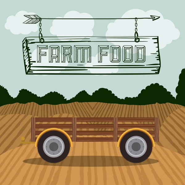 Farm food design — Stock Vector