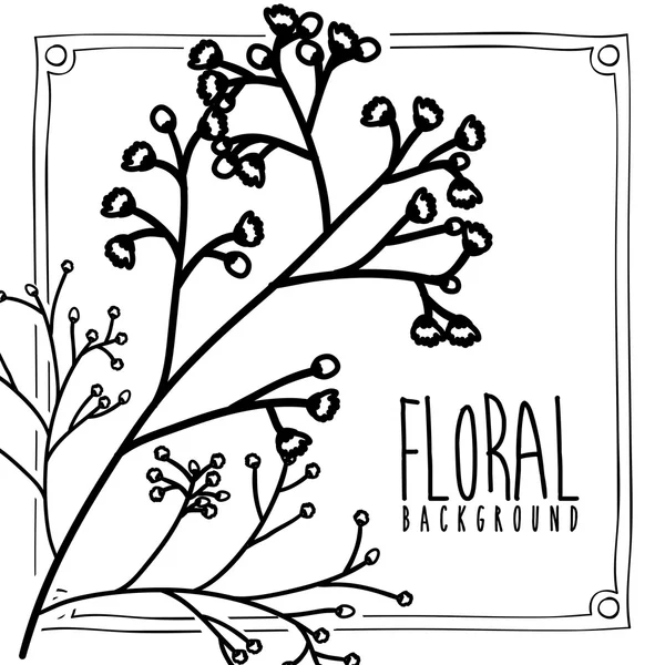 Diseño floral — Archivo Imágenes Vectoriales