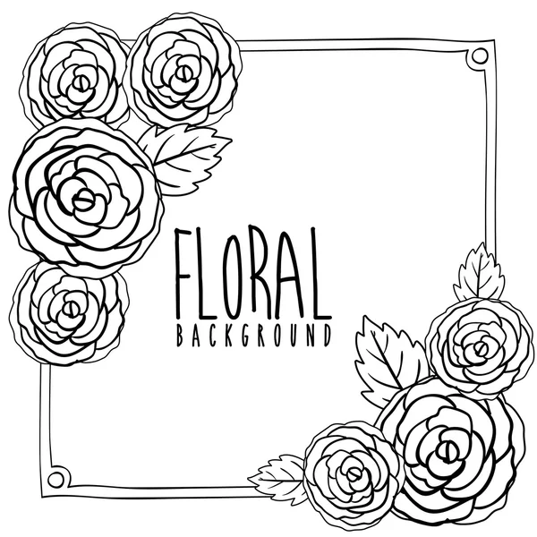 Diseño floral — Vector de stock