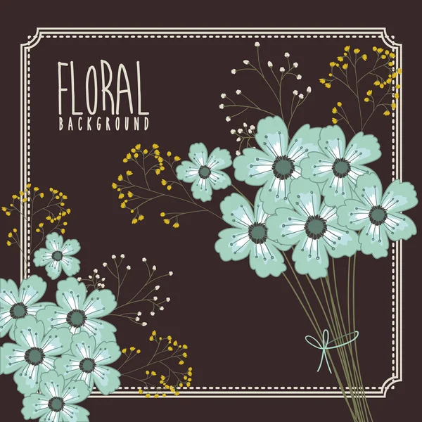 Diseño floral — Archivo Imágenes Vectoriales