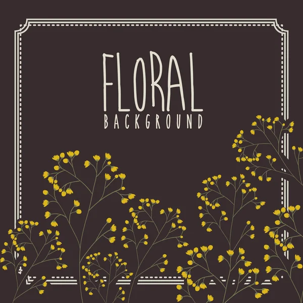 Diseño floral — Vector de stock