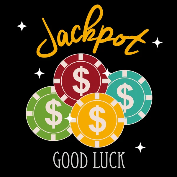 Jackpot projekt — Wektor stockowy