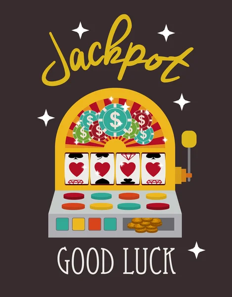 Jackpot tasarım — Stok Vektör