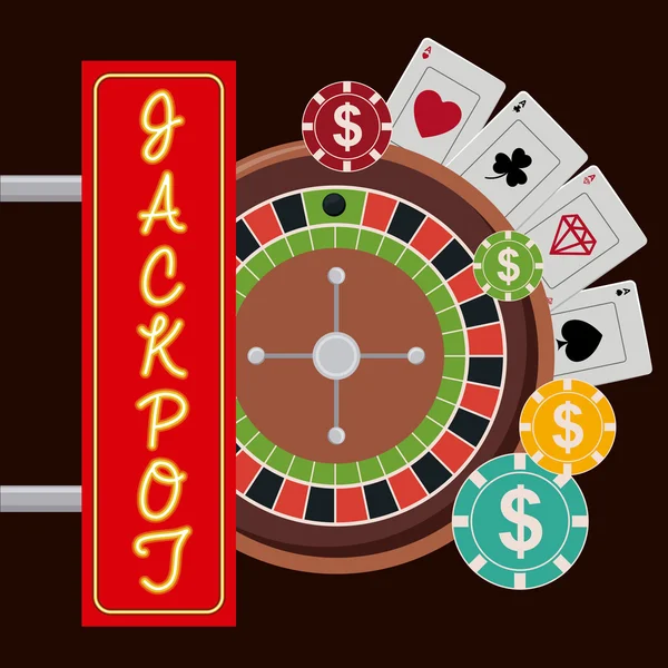 Jackpot projekt — Wektor stockowy