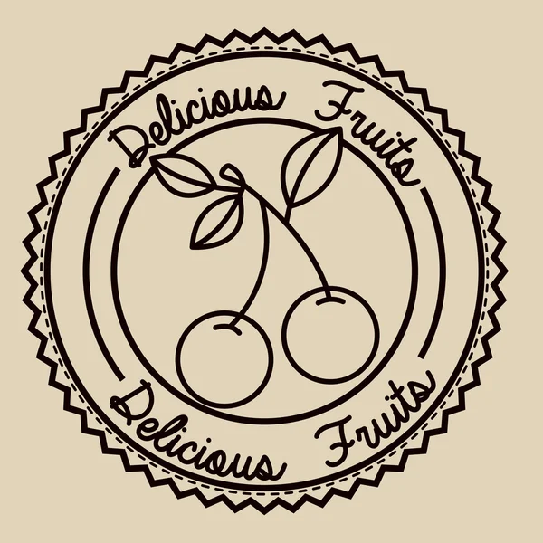 Diseño de frutas — Vector de stock