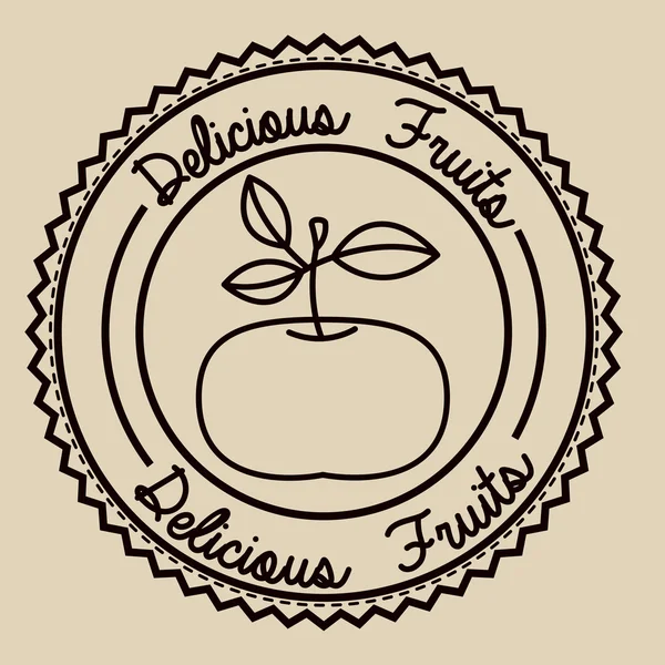 Diseño de frutas — Vector de stock