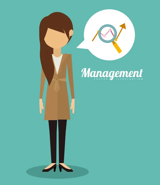 Management design — Stock Vector