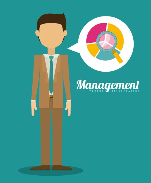 Management design — Stock Vector