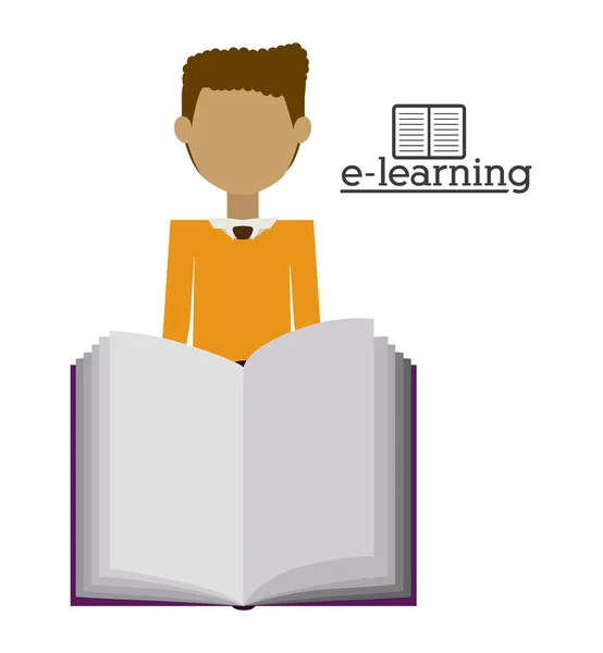 Progettazione e-learning — Vettoriale Stock