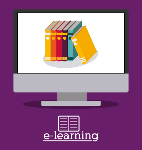 Projekt e-learning — Wektor stockowy