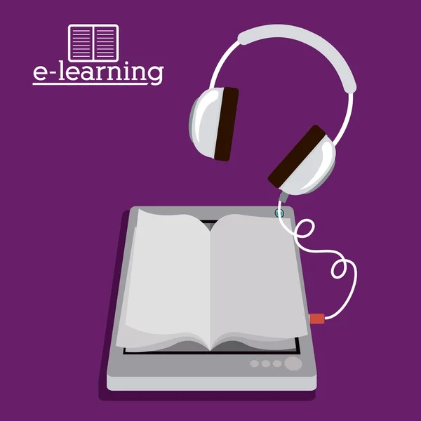 Projekt e-learning — Wektor stockowy