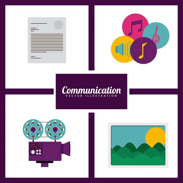 Conception de communication — Image vectorielle