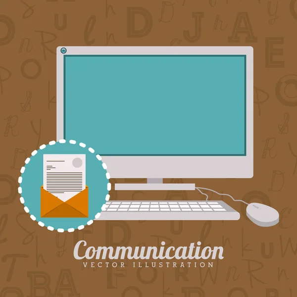 Коммуникационный дизайн — стоковый вектор
