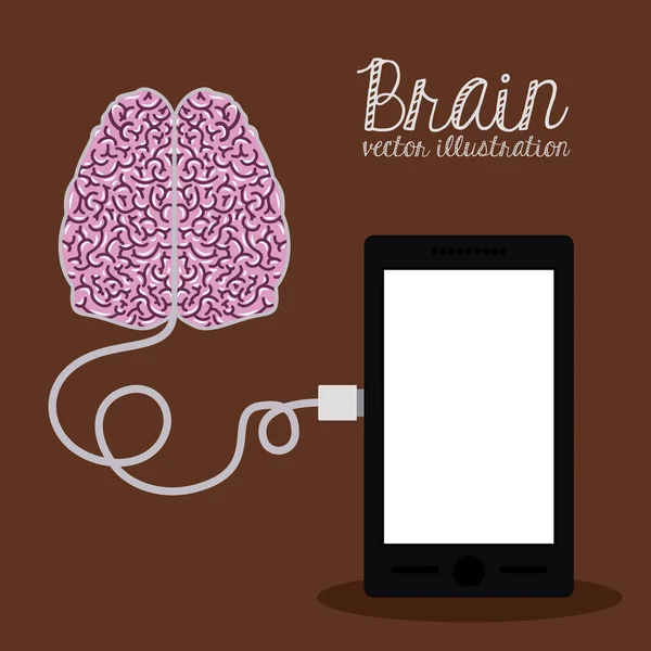 Conception du cerveau — Image vectorielle