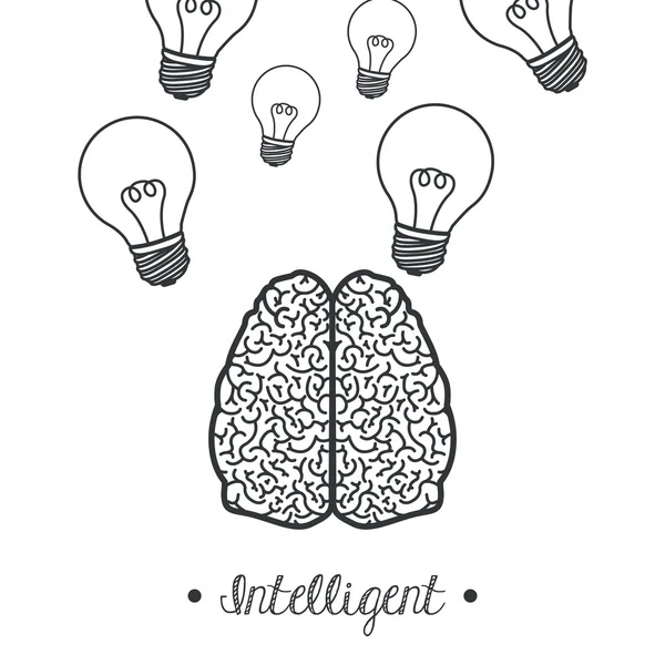 Hjernens utforming – stockvektor