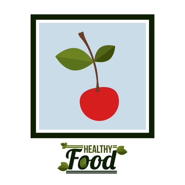 Diseño de alimentos saludables — Vector de stock