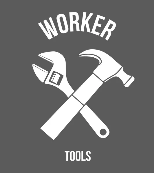 Conception d'outils de travail — Image vectorielle