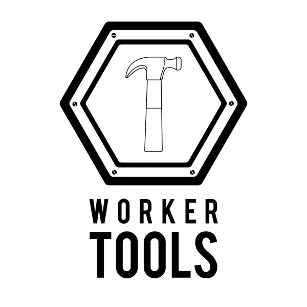 Worker tools design — Stock Vector