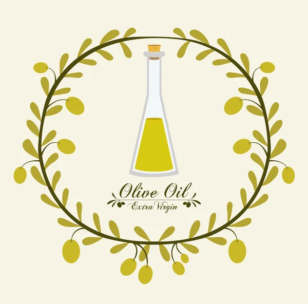 Diseño del aceite de oliva — Vector de stock