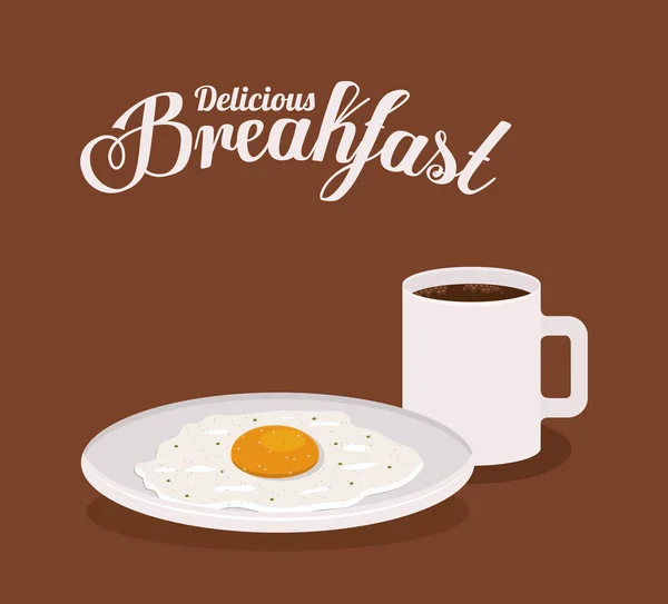 Breakfast design — Stock Vector