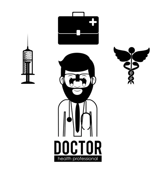 Conception du médecin — Image vectorielle