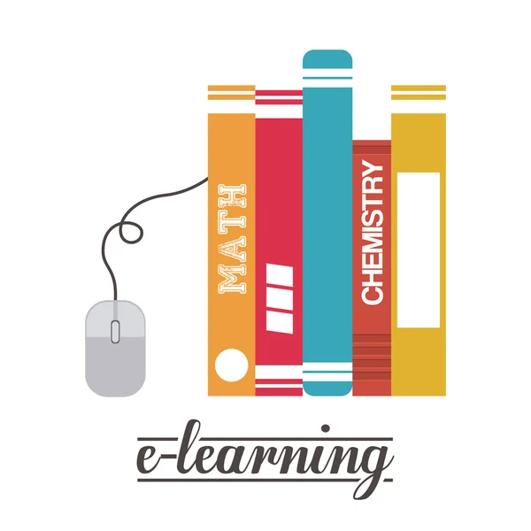 E-learning design — Stock Vector