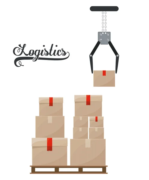 Logistiek ontwerp — Stockvector