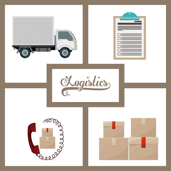 Logistics design — Stock vektor