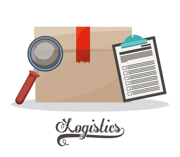 Logistics design — Stock Vector