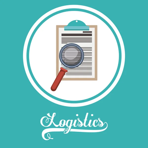 Logistics design — Stock Vector