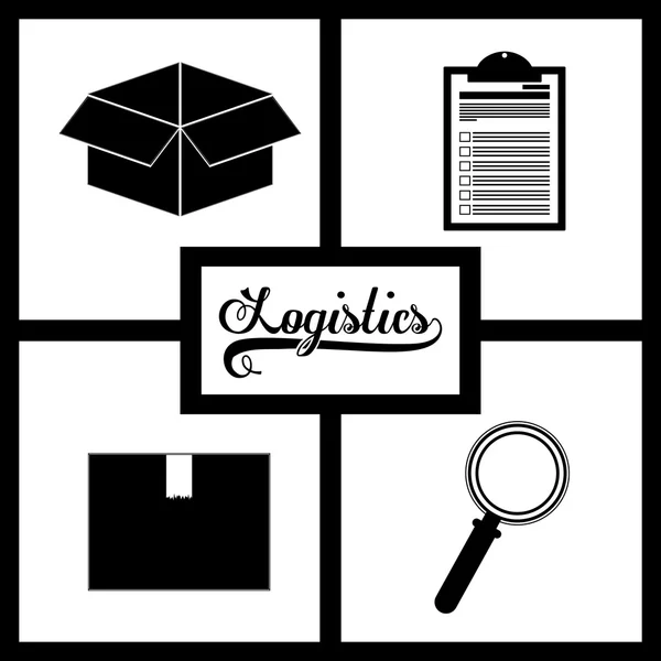 Logistika design — Stockový vektor