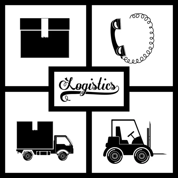Diseño logístico — Archivo Imágenes Vectoriales