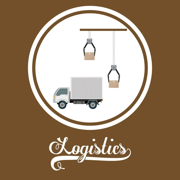 Logistiek ontwerp — Stockvector