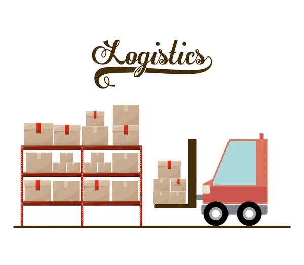 Logistiek ontwerp — Stockvector