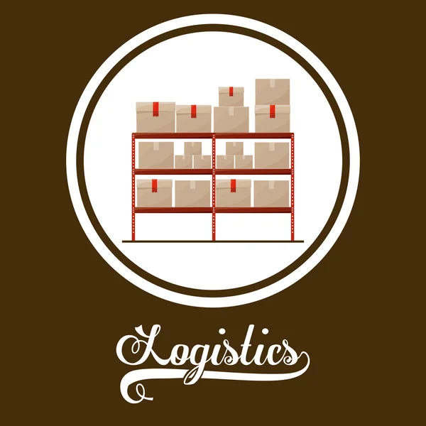 Logistika design — Stockový vektor