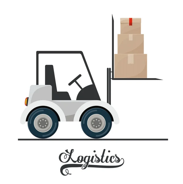 Logistiek ontwerp — Stockvector