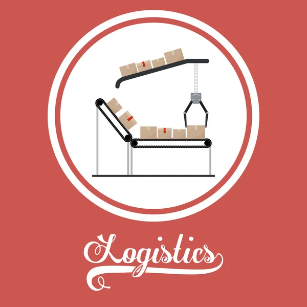 Logistika design — Stockový vektor