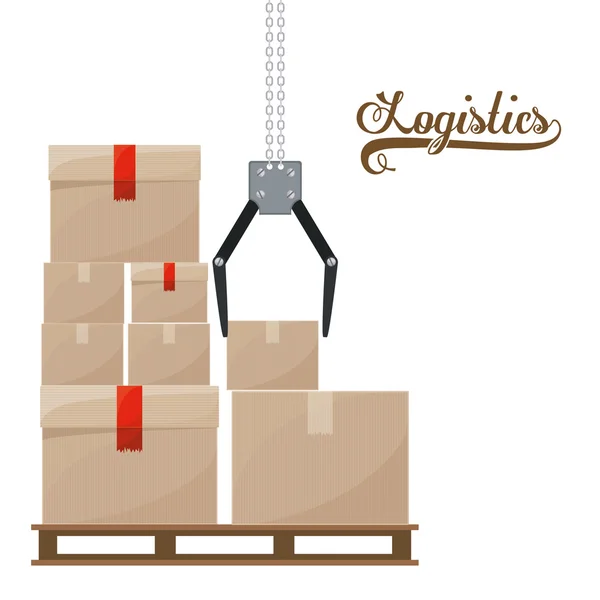 Logistiek ontwerp — Stockvector