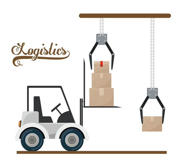 Conception logistique — Image vectorielle