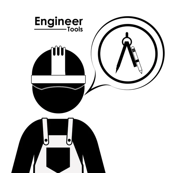 Engineer design — Stock Vector