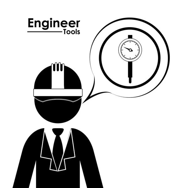 Engineer design — Stock Vector