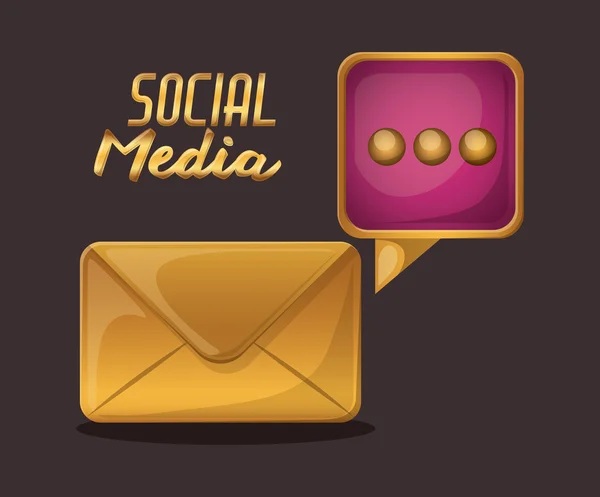 Diseño de redes sociales — Vector de stock