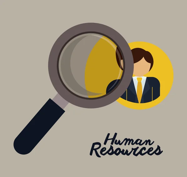 Concepção dos recursos humanos — Vetor de Stock