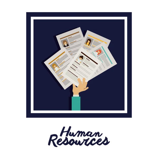 Concepção dos recursos humanos — Vetor de Stock