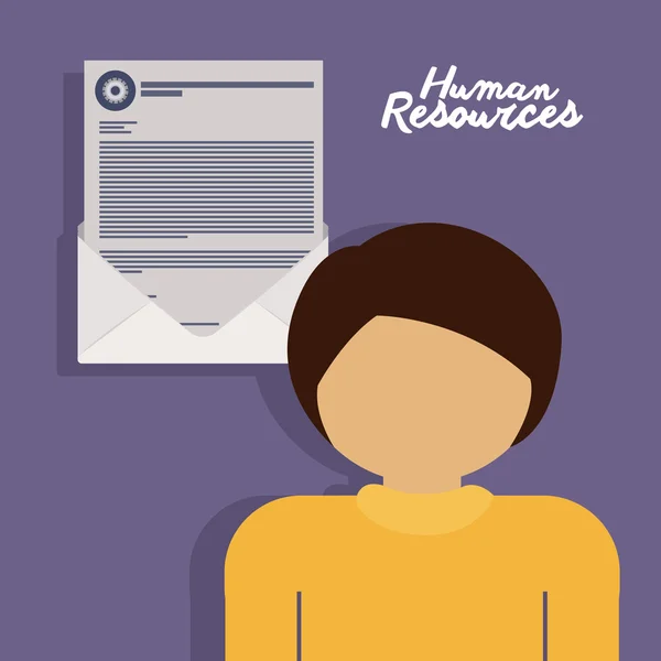 Human resources design — Stock Vector