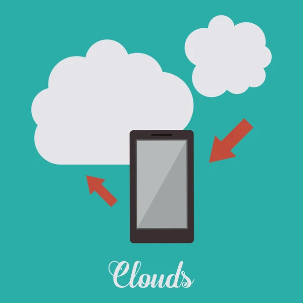 Cloud Computing Design — Stockvektor