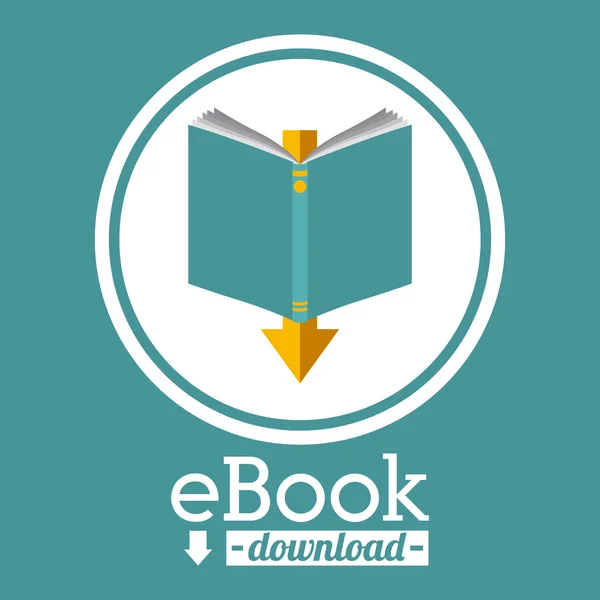 Disegno del ebook — Vettoriale Stock