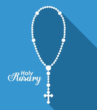 Holy Rosary design clipart